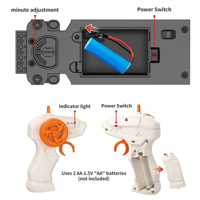 Конструктор на радиоуправлении "Феррари", 279 деталей, аккумулятор